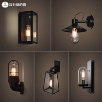 Designer Lights Study Bedside Bedroom American Creative Living Room Vintage Industrial Aisle Wrought Iron Edison Wall Lamp