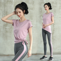 Yoga clothing women summer gym running suit loose thin quick-drying professional high-end sexy fitness clothes