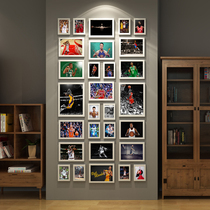 NBA basketball star background wall decoration hanging painting Jordan Kobe Curi Bedroom Bar combination photo frame Photo Wall
