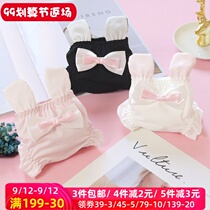 Japanese sweet and cute girl underpants cute rabbit ears bow milk silk soft girl student breifs