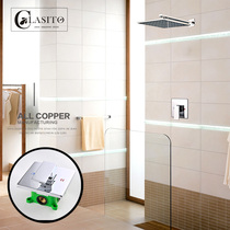 Kashitto all-copper concealed wall shower embedded booster shower shower hot and cold pre-buried box mixing valve