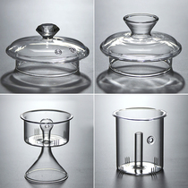Glass Teapot Tea pot Kettle filter pot Tea pot lid Tea filter Steaming teapot Steaming tea pot