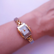 Domestic inventory Shanghai Watch Three Factory Haida quartz bracelet table square gold exquisite small retro womens watch