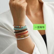 Fashionable Bohemian bead set bracelet beach anklet woman