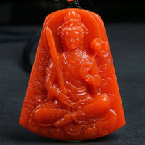 30 96 gr Po Mountain stock] Guanyin Buddha statue South Red Manau Seiko engraving pendant pendant