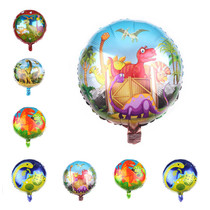 18 Inch Round Barking Dragon World Aluminum Film Balloon Cartoon Toy Aluminum Foil Floating Air Ball