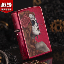 American original zippo lighter red paint color printing Phantom facial makeup 28830 limited treasure