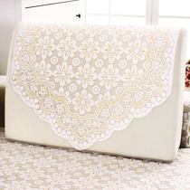 Net gauze back cushion simple lace sofa towel by back towel white cover cloth dust cover bedroom thickened gauze living room