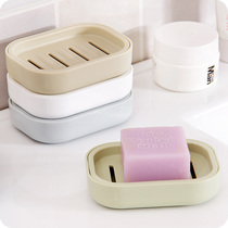 Day Ensemble Pure Color Thickening Plastic Drain Soap Box With Lid Handmade Soap Box Creative Travel Soap Box