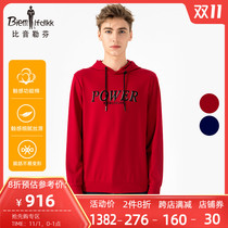 Biyin Lefen autumn and winter fashion sweater mens letter casual jumper top fashion and comfortable elastic top