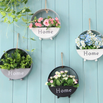 Creative home Nordic room wall decoration Wall decoration Wall hanging flower basket Wall flower pot Bedroom wall small flower rack