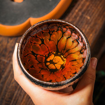 Famous family tour Super help shake Jianzhan tea cup building kiln master Cup single cup high-end Jianyang oil drop Tea Cup kung fu tea set