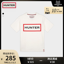 Hunter Womens British ins tide clothes LOGO print T-shirt womens top cotton comfortable round neck bottom Short Sleeve