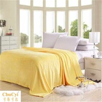 Factory direct flannel four seasons quick warm blanket thickened solid color blanket Student dormitory nap blanket warm sheets