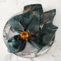 Dream Valencian napkins Cloth Lip loop Flowers Nordic Style Hotel Western Buffet Cloth Upscale Scrub fabric Custom