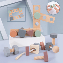 Screw toy children screw nuts 3 combined dismantling Yizhi 1 - year old assembly 2 remove block toys