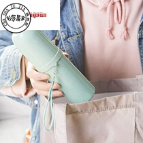  Travel brushing and washing mouth cup Portable set Creative mouth toothbrush tooth set Mouth box with lid tooth cylinder bucket 