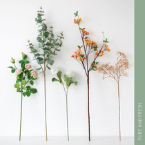 ins simulation Nordic plants Green leaves simulation flowers Fake flowers Creative decoration background wall Wedding landscape photography props