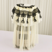 蕾丝防尘盖布料理机厨房多用通用欧式罩机盖布榨汁机茶具破壁