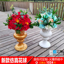 2021 new wedding road guide Flower Ball olive branch Flower Ball stage decoration flower Moren series hydrangea rose flower ball