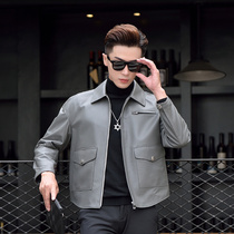 New autumn and winter fur fur skin clothes men trendy Korean version short handsome casual leather jacket fashion coat