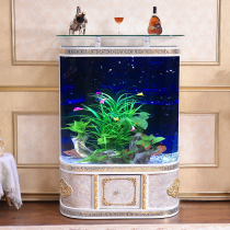 Floor-to-ceiling goldfish tank aquarium living room ecological water-free glass European-style household large and medium-sized creative lazy tank