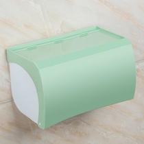 Toilet side small nail-free tissue box toilet drum roll paper holder toilet paper roll box multi-function no trace