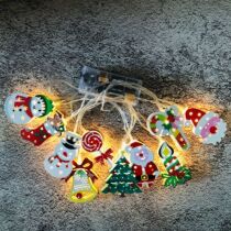 Christmas Lights Flashing Lights String Lights Snowman LED Lights String Bedroom Balcony Room Scene Arrangement Christmas Tree Decorations