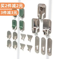 Japan KM sticky hook stainless steel adhesive hook strong load-bearing wall face door nail-free adhesive hook 3m viscose adhesive hook