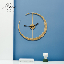 Creative Decoration Hanging clock Living room Home mute personality Nordic light extravagant modern minimalist Alien TV Wall Clock Table