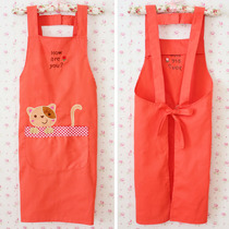 Tiger Mother Cat Dad The Same Style Apron Cute Apron Korean version Fashion cartoon Kitchen Apron