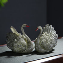 Tea pet color change Swan tea tray creative boutique accessories can raise jewelry tea play tea table tea ceremony tea set decoration