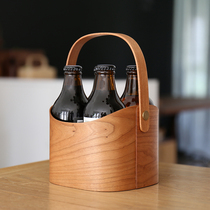 AUDO | otherwise otherwise | Curved handle basket 2x2 black walnut solid wood handmade hot bending storage basket
