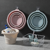 Color bucket art student folding small bucket plastic bucket drawing foldable bucket plastic art storage bucket