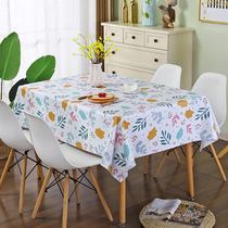 PVC table cloth waterproof and anti-burn-free table cloth Home rectangular Nordic light lavish and wind tea table cloth