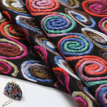 ins wind colored dream knit wool fabric handmade bag diy dresses clothes fabric accessories half rice price