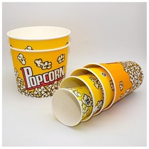 Popcorn bucket disposable 32A popcorn paper cup 46 oz 24A movie special popcorn bucket