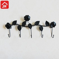 European style iron strong adhesive hook hanging clothes hook hanging rose adhesive hook key adhesive hook wall hanging bag rack