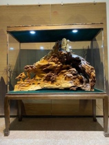 Hot Selling Cliff Berm Aging Material Root Carving Large Pendulum Pieces Wood Carving Landscape Handicraft World Taoyuan Long 143 48 48 High 95