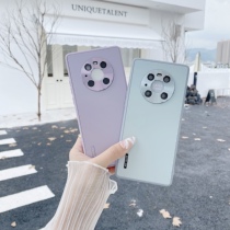 Suitable for Huawei mate40pro hand shell full package anti-fall official female section red upmarket frosted glass ins wind without top film original soft shell individuality creative protective sleeve