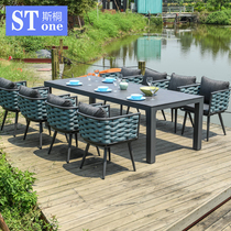 Outdoor table and chairs 2 m 2 2 m 2 4 m 2 6 m Large table Hotel Courtyard Garden Casual outdoor table and chairs Composition