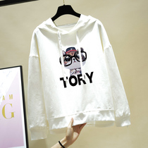 womens plus size loose belly covering sweatshirt spring and autumn all match chubby girls yellow look slim BF style coat