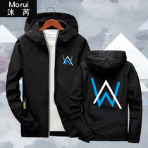 Alan Walker stars with the same Faded clothes DJ electric sound cardiovert jacket male and female thin jacket zipped hooded sweatshirt