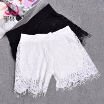 Safety pants womens anti-light can wear summer lace thin loose high-waisted shorts close-fitting non-curled leggings