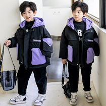 (broken code to pick up the leak) men's children's clothing children's fried street down jacket coat 2021 new tide brand foreign style boy winter clothing