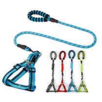 Dog leash vest adjustable small and medium-sized dog reflective chest strap strong explosion-proof breathable hand