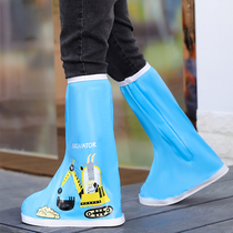 Childrens rain shoes mens waterproof set kindergarten school students waterproof shoes wear-resistant non-slip water shoes children Girl rain boots cover