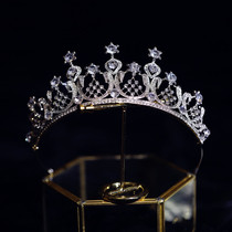 European style retro Super fairy adult crown headdress bride Korean style Japanese and Korean Princess atmospheric birthday wedding crown Europe and America