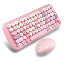 Skyster Mini Wireless Keyboard Kit Document Keyboard Keyboard for girls Pink Cute Yellow Keyboard Color