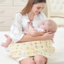 Feeding artifact Nursing pillow Waist support Feeding pillow Sitting on the moon artifact Lazy chair cushion holding baby lying feeding horizontal hug